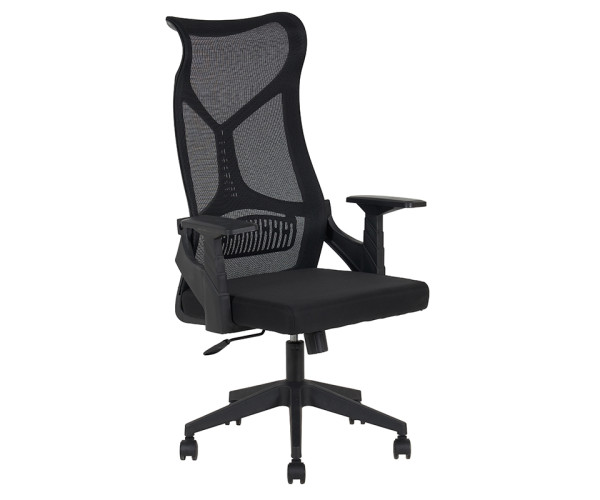 A9920 ΜΑΥΡO MESH ΠΟΛΥΘΡΟΝΑ ΓΡΑΦΕΙΟΥ 64X65X48-115/56-125εκ.